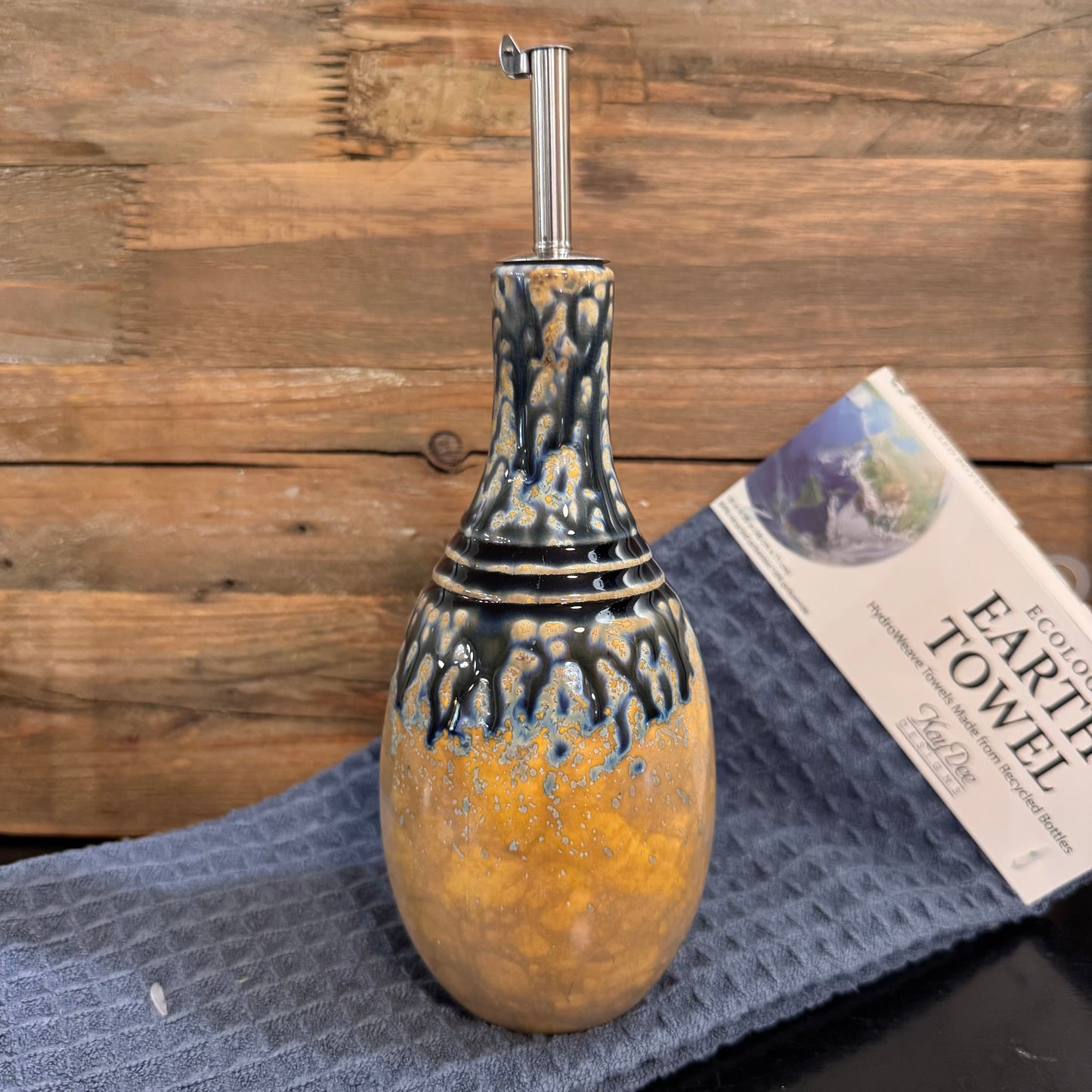 10 oz. Stoneware Oil Cruet