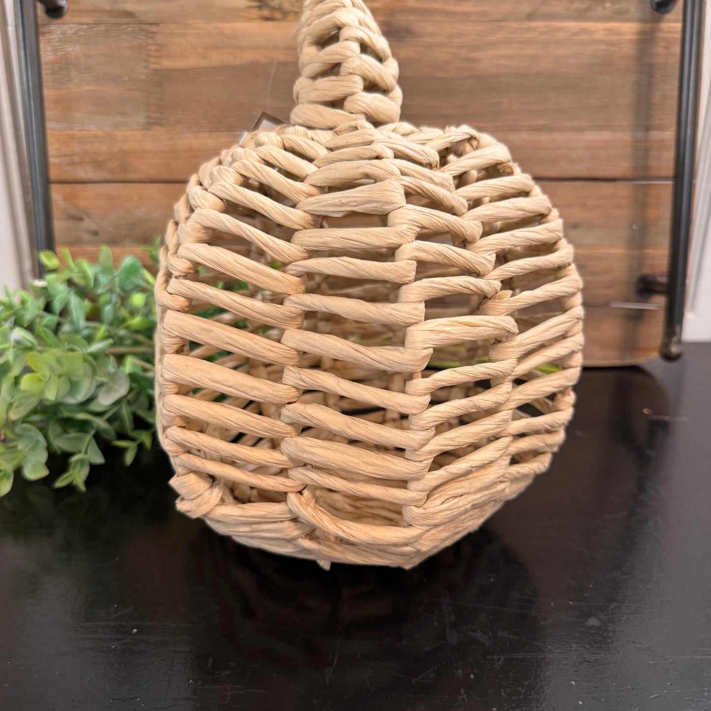 Natural Woven Pumpkin Décor | 6.5" x 8.5"