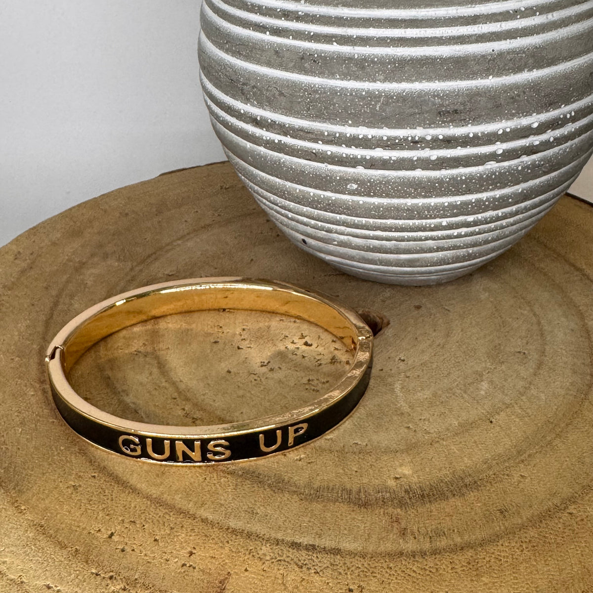 Tech Enamel Hinge Bangle