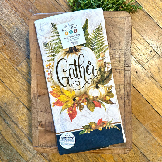 Fall Splendor Gather Dual Purpose Terry Towel
