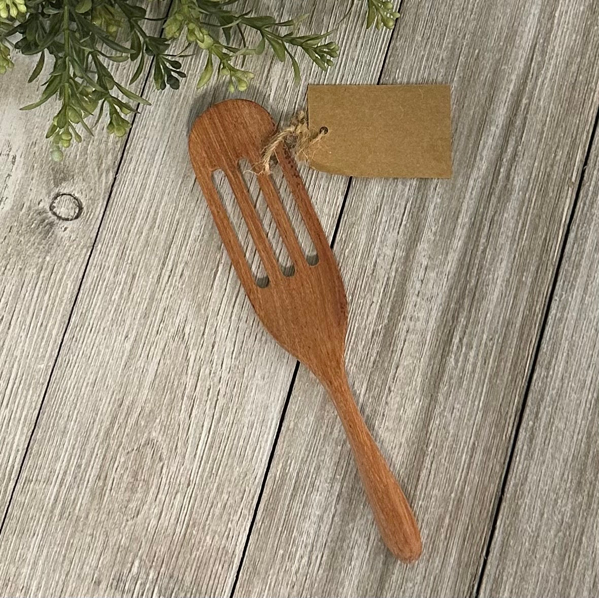 Carved Doussie Wood Spoon