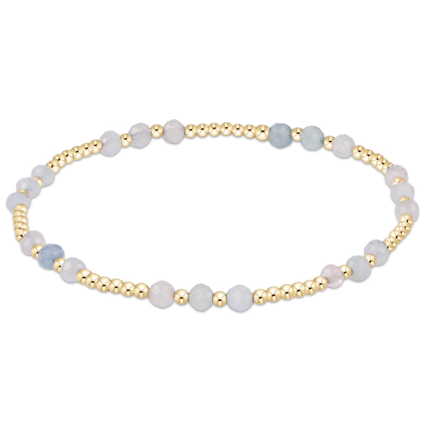 enewton Joy Gem 3mm Bracelet- Aquamarine