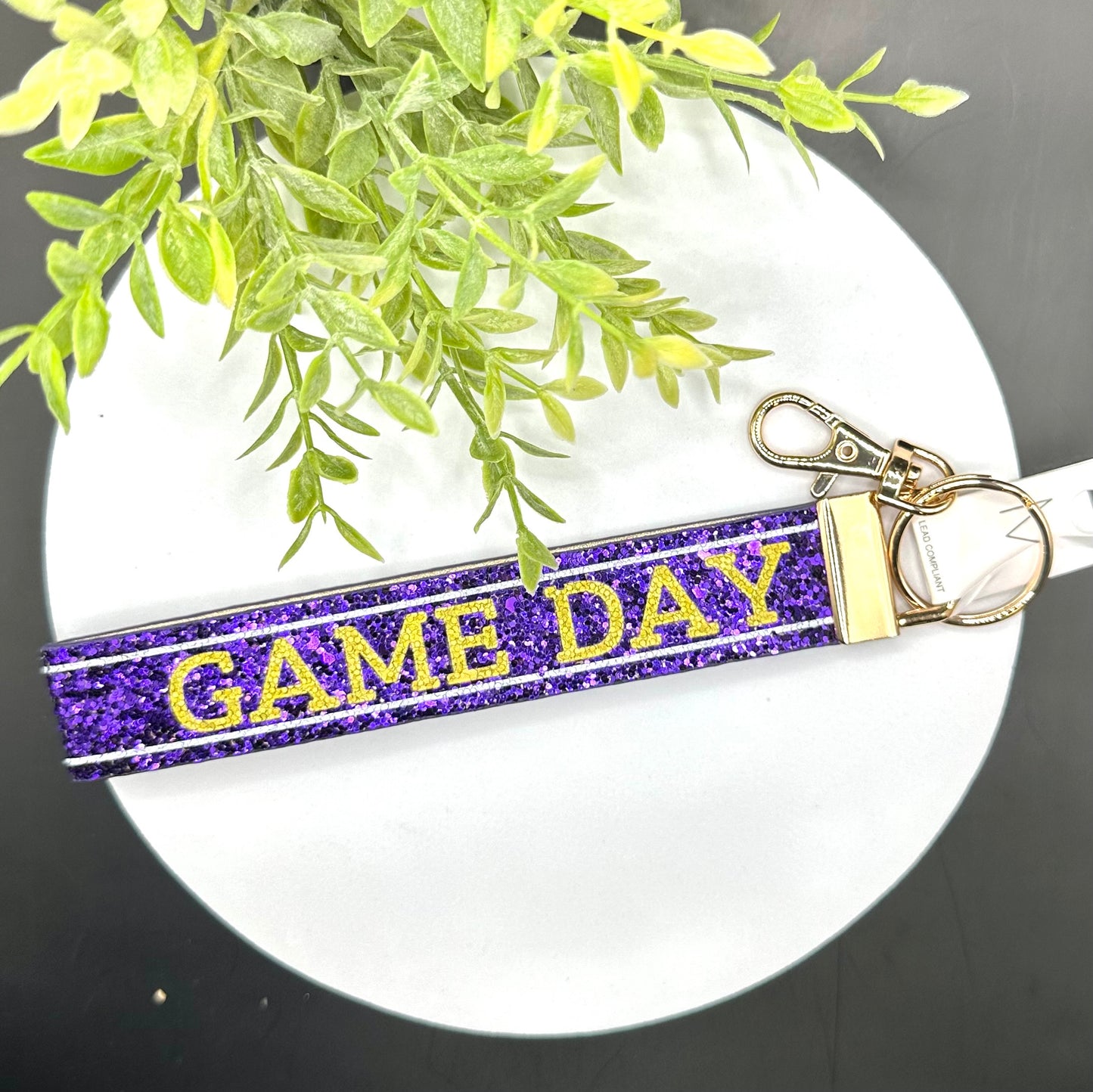Panther Game Day Wrist Strap Keychain
