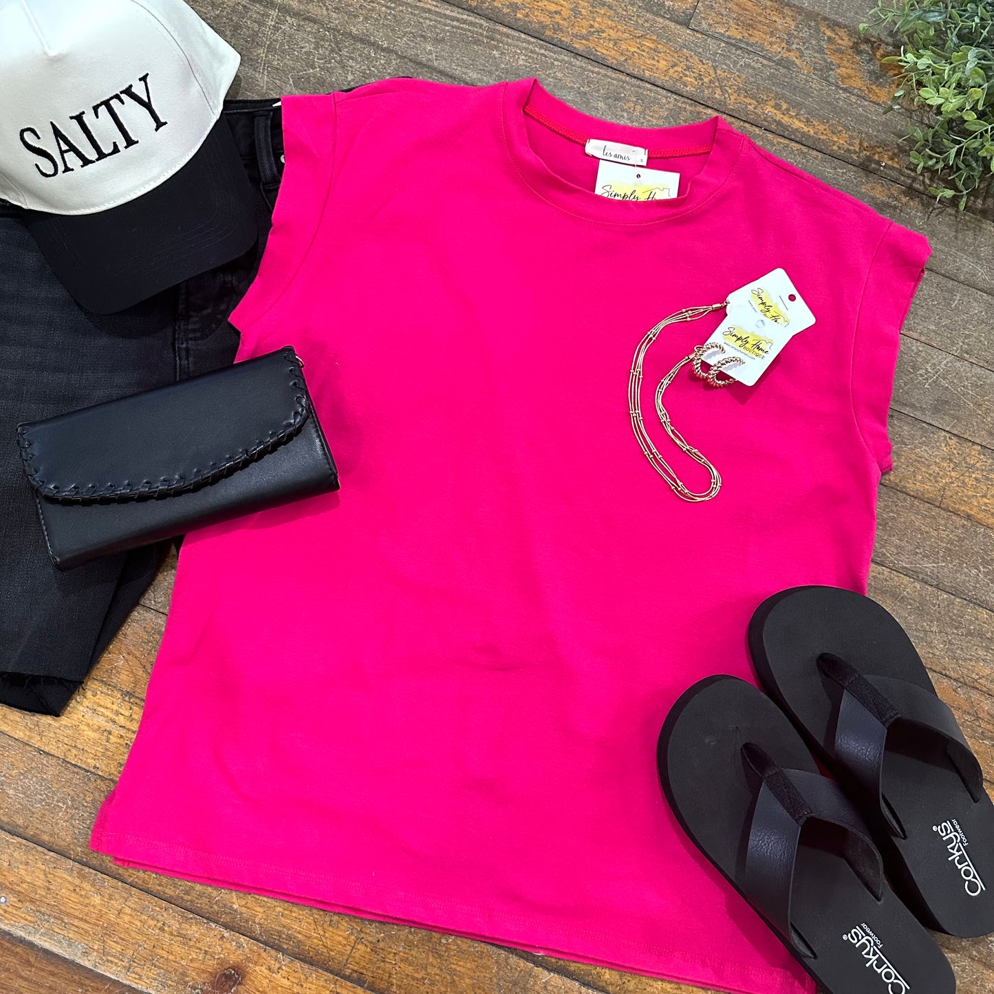 Band Cap Sleeve Top