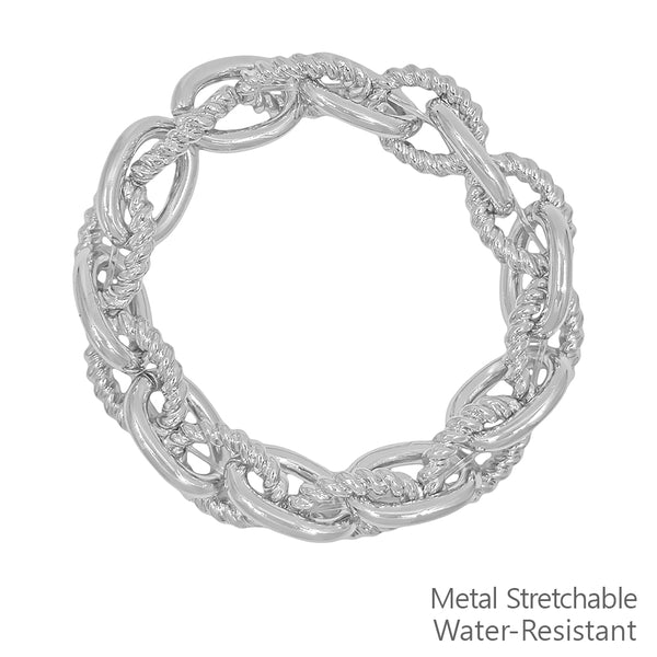 Lock Chain Stretch Bracelet