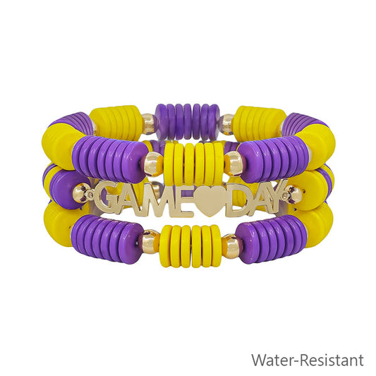 Set of 3 Game Day Stretch Bracelets