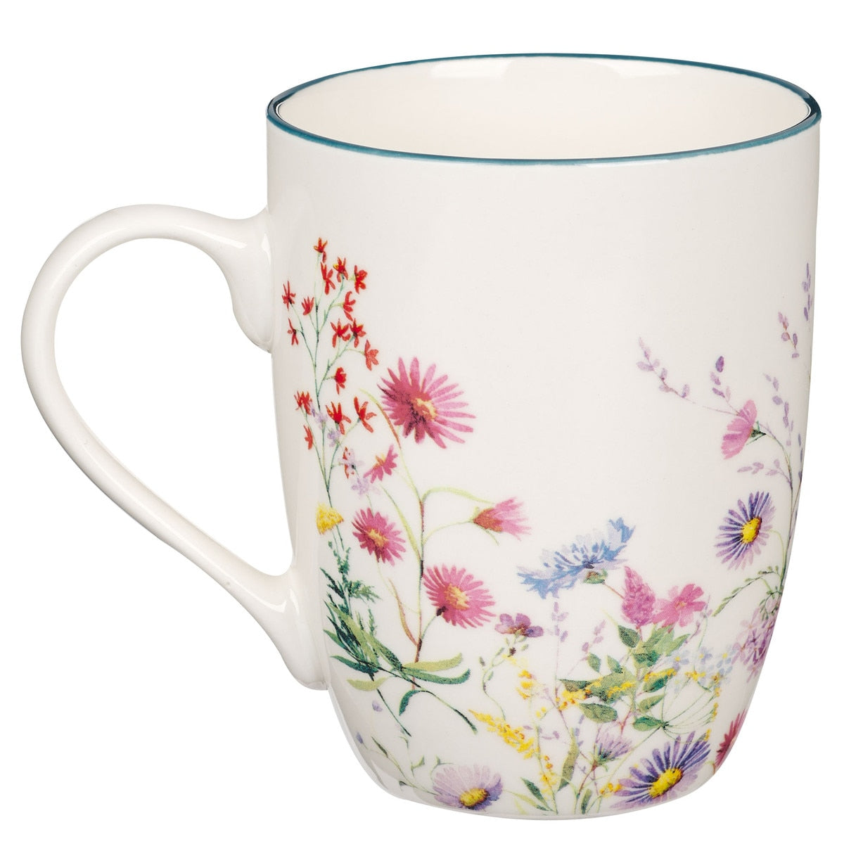 Strength and Shield Floral Meadow Ceramic Coffee Mug
