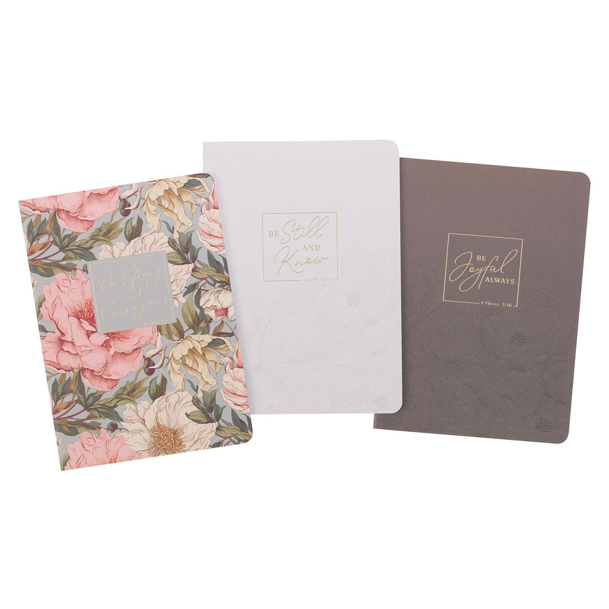 Strong and Courageous Delicate Pink Dahlia Notebook Set