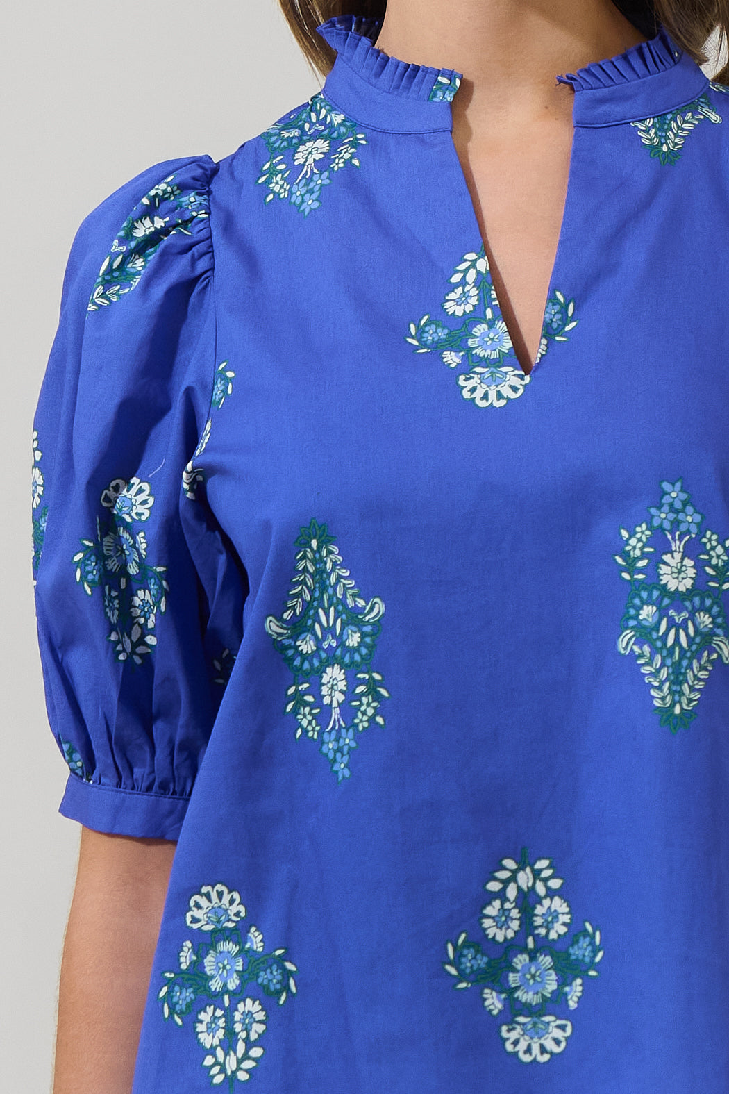 Floral Puff Sleeve Top