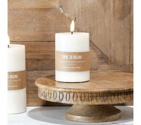 4" LED Pillar Candle
