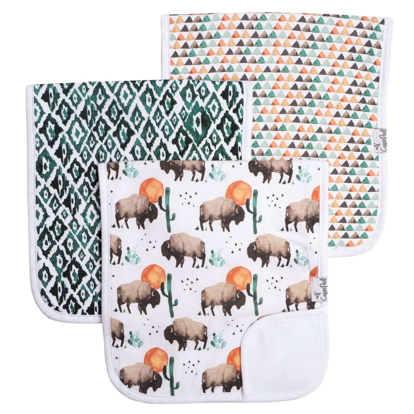 Copper Pearl Burp Cloths Set