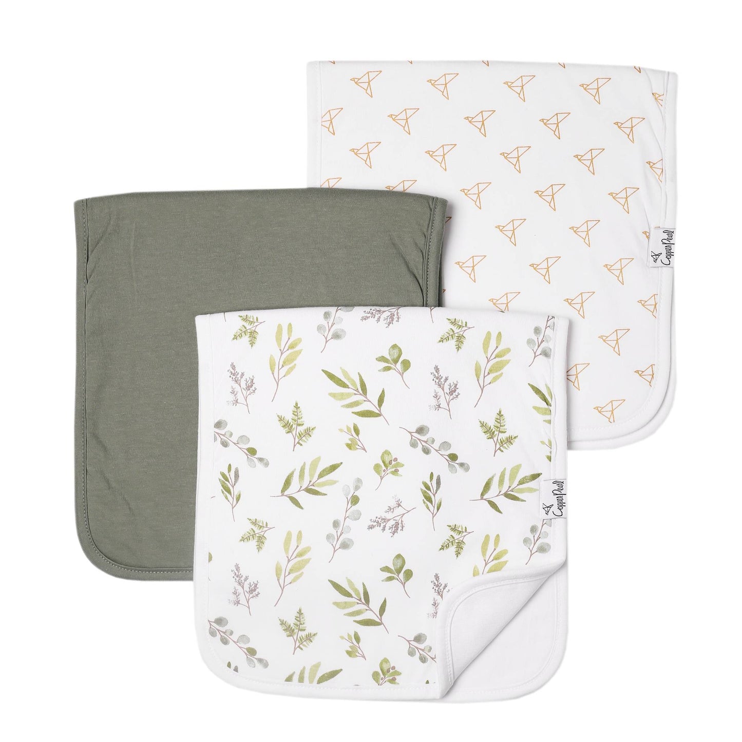 Copper Pearl Burp Cloths Set
