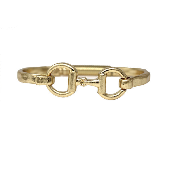 Worn Hinged Horsebit Bracelet
