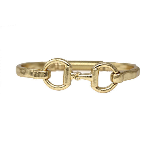 Worn Hinged Horsebit Bracelet