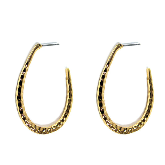 Hammered Teardrop Earrings
