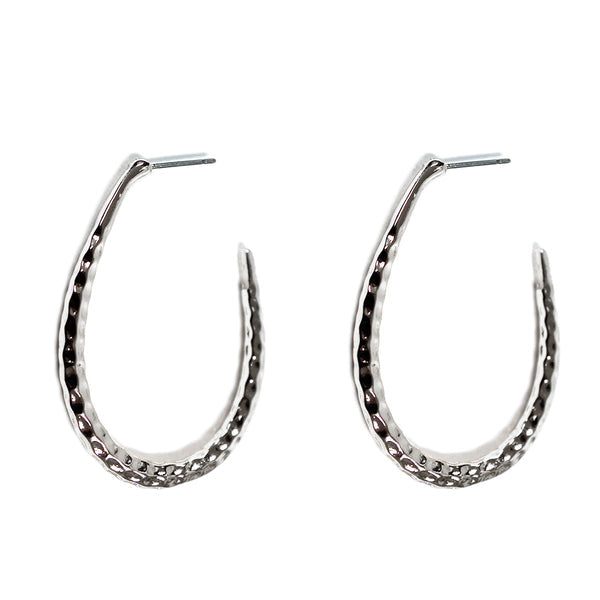 Hammered Teardrop Earrings