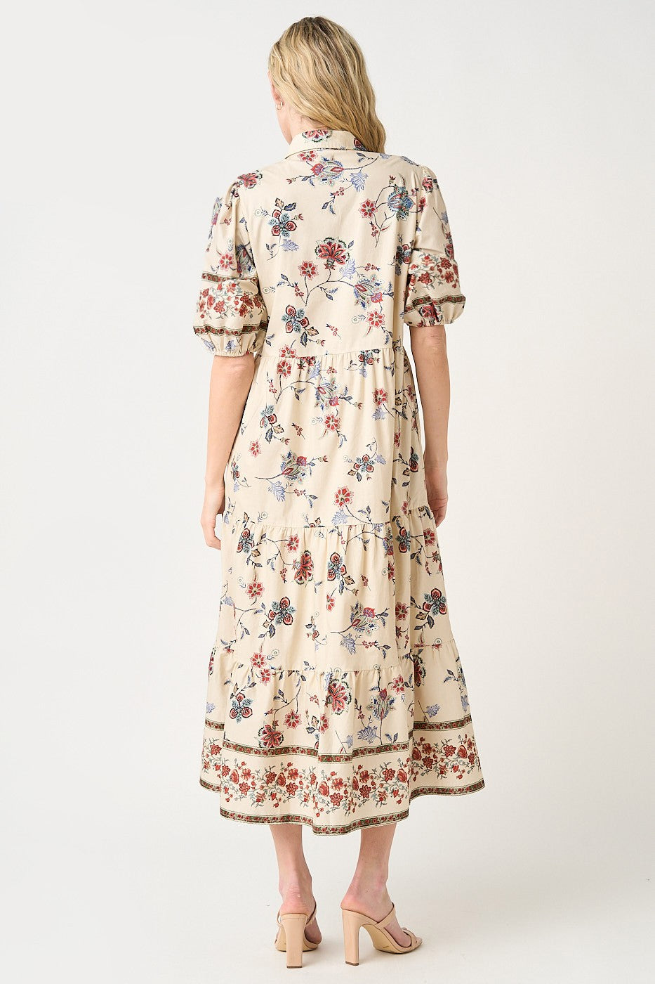 Floral Natural Maxi Dress