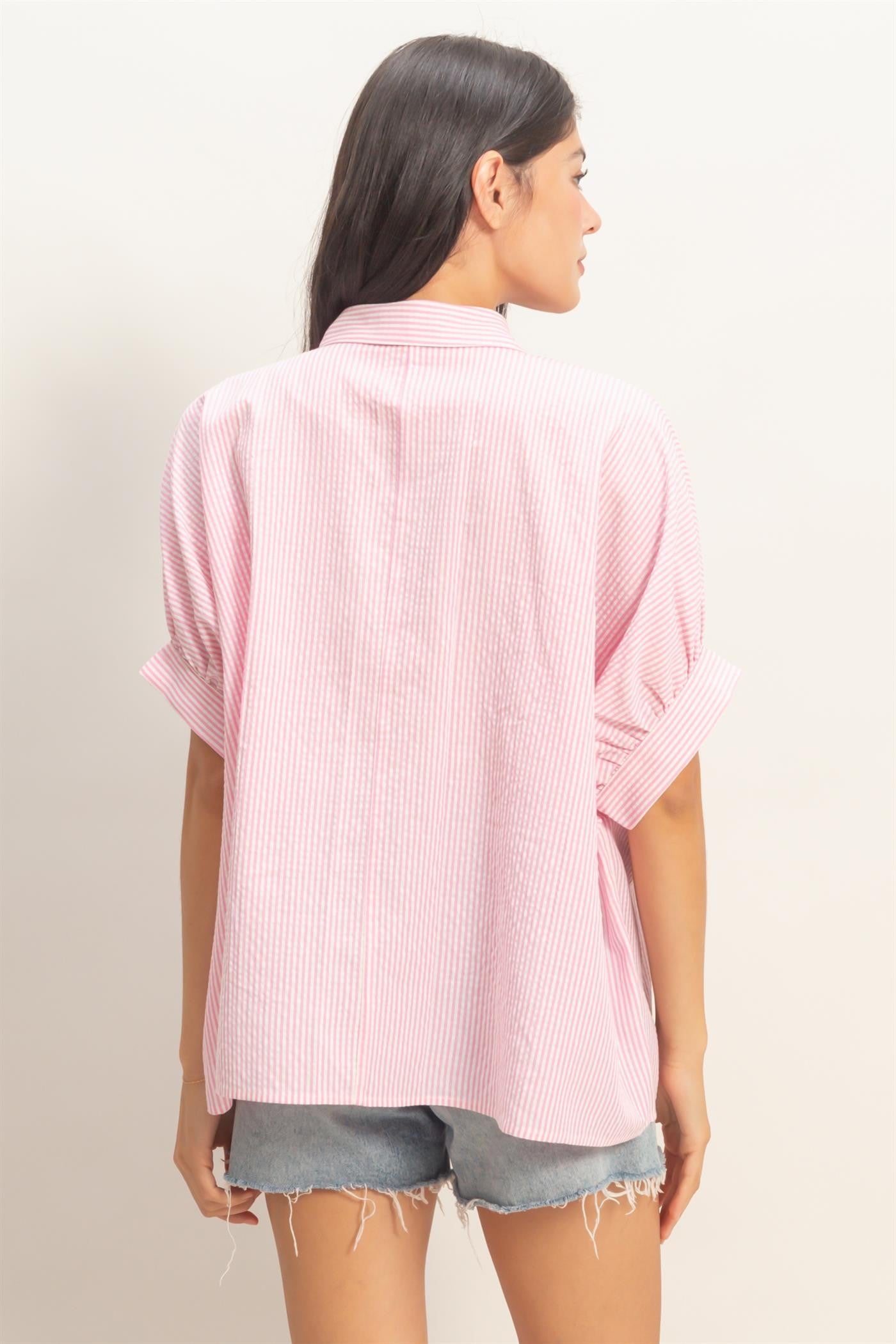 Pink Stripe Top