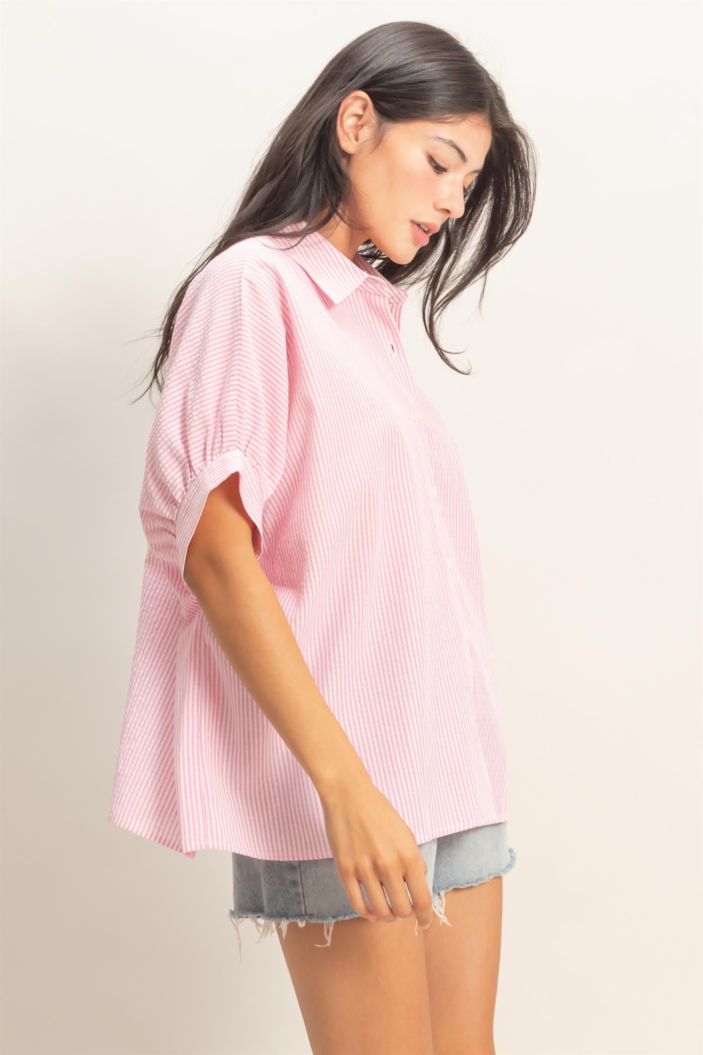 Pink Stripe Top