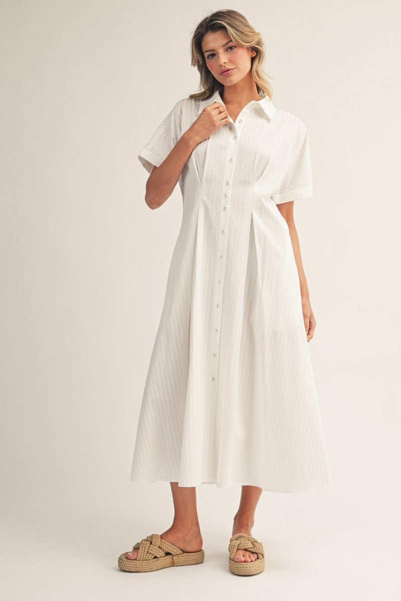 Button Down Midi Dress