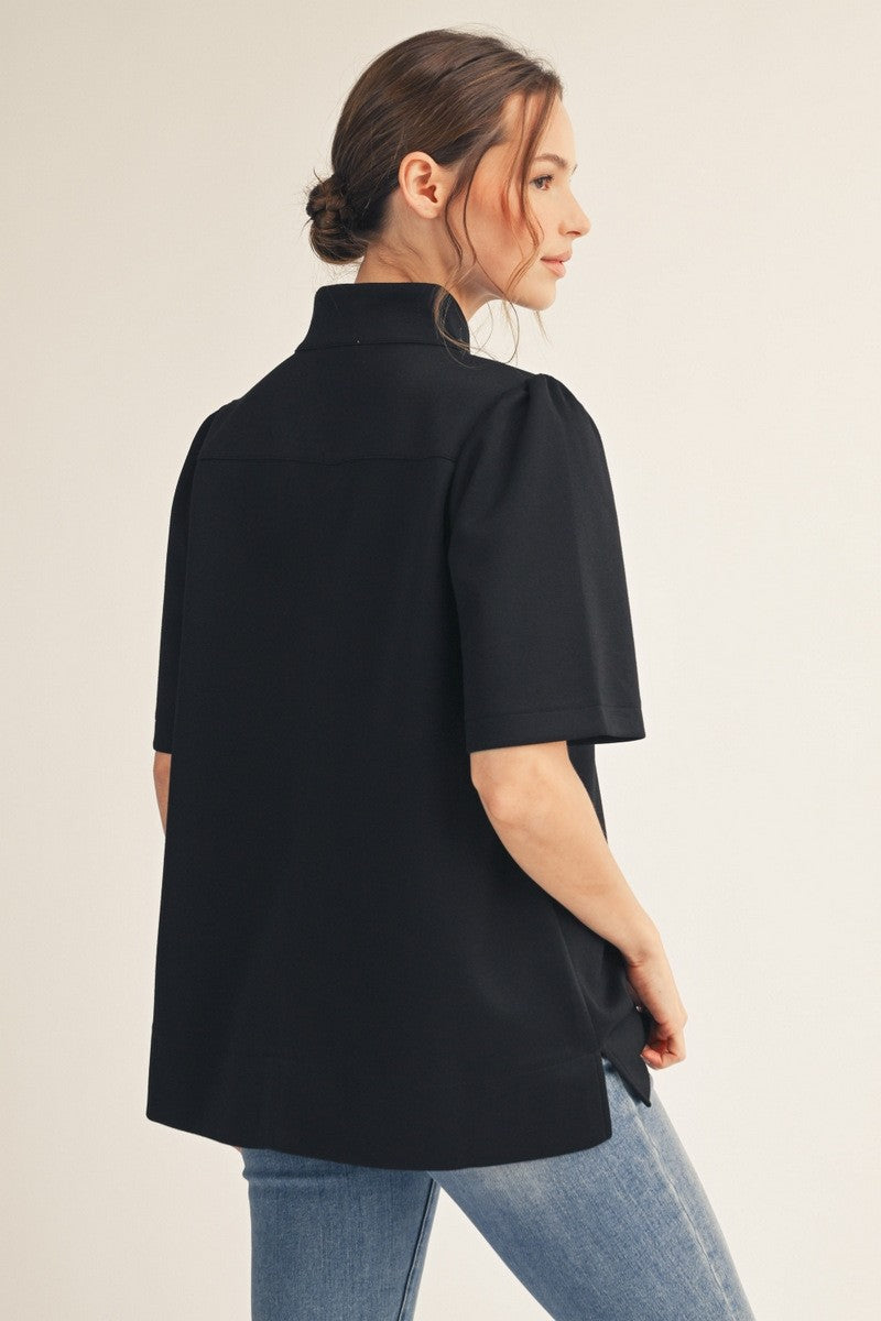 Black Solid Top