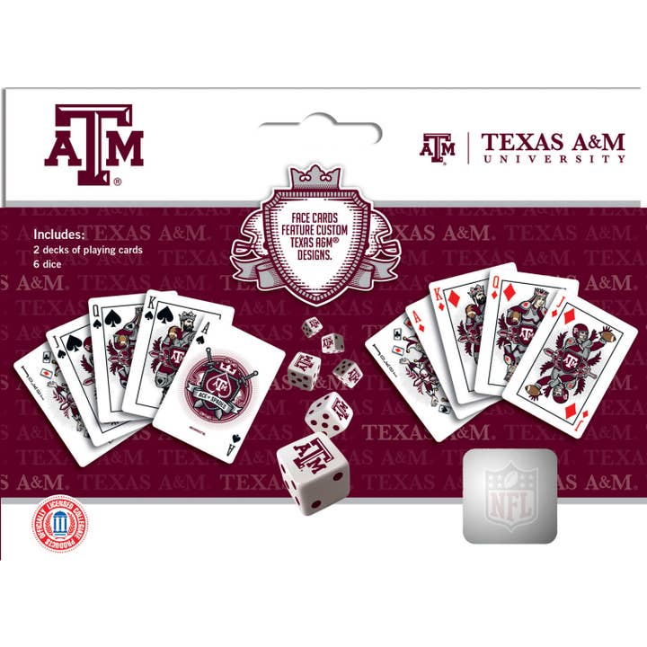 Texas A&M Two Pack Cards and Dice