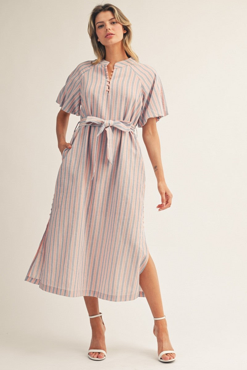 Stripe Midi Dress